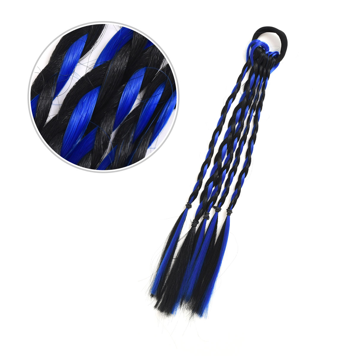 REAL STYLE 三つ編み エクステ ゴム ヘアティンセル ロング ワンタッチ