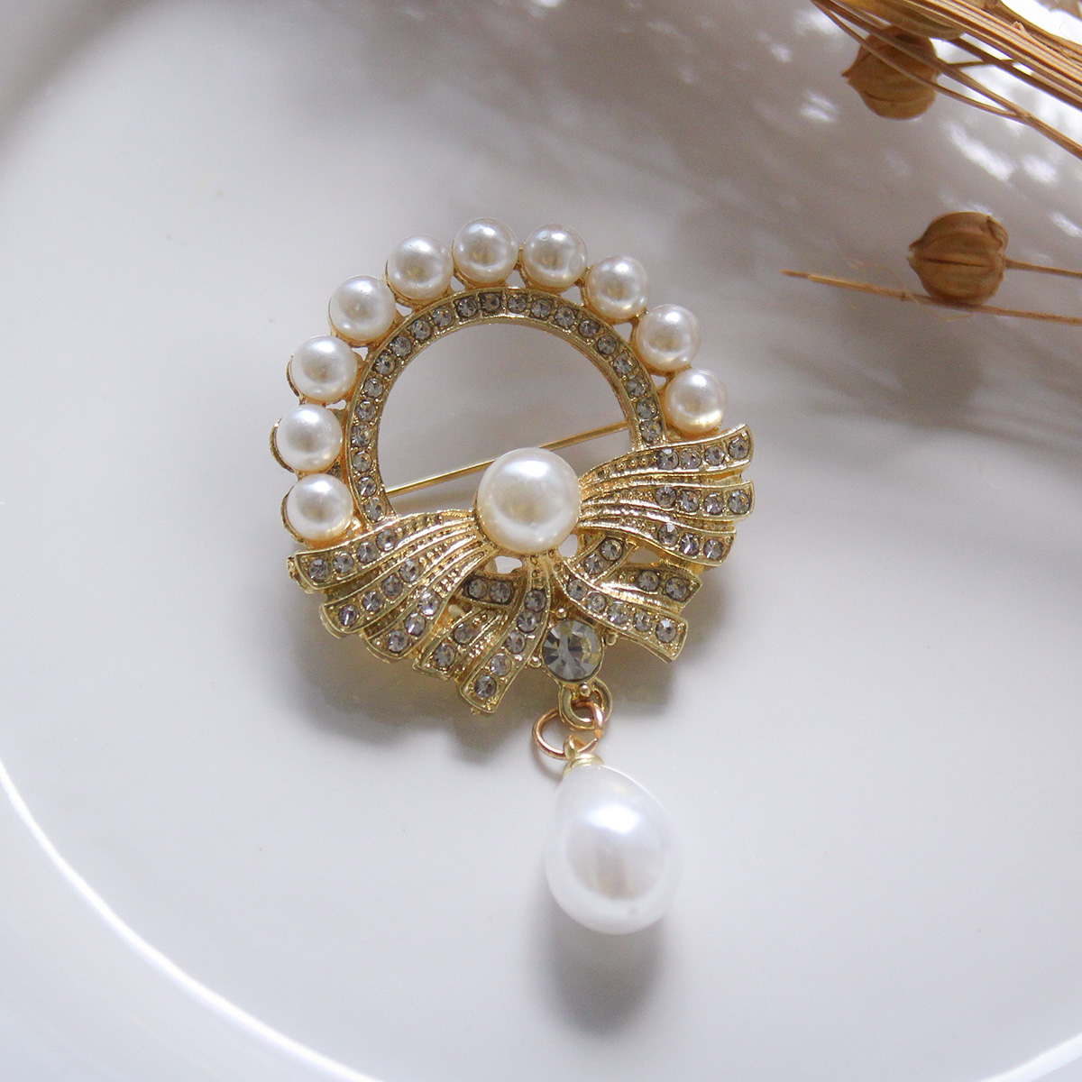 REAL STYLE ブローチ 卒業式 パール フォーマル おしゃれ 入学式 ピン