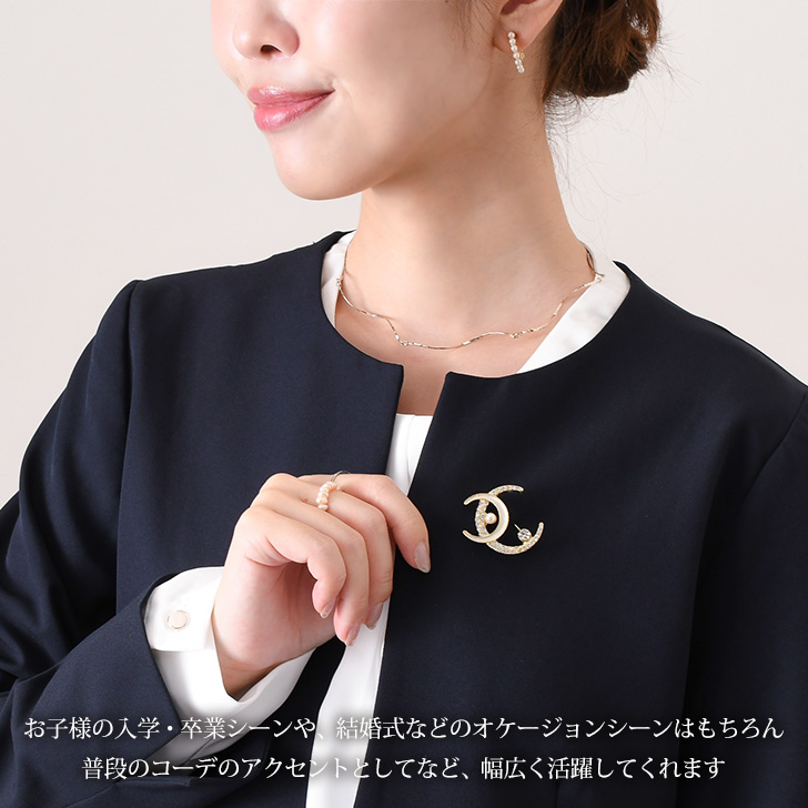 REAL STYLE（ファッション） ブローチ ピン パール 卒業式