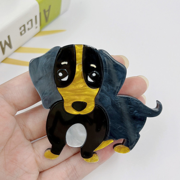 REAL STYLE ブローチ ピン 犬 ドッグ アクセサリー ジュエリー バッジ