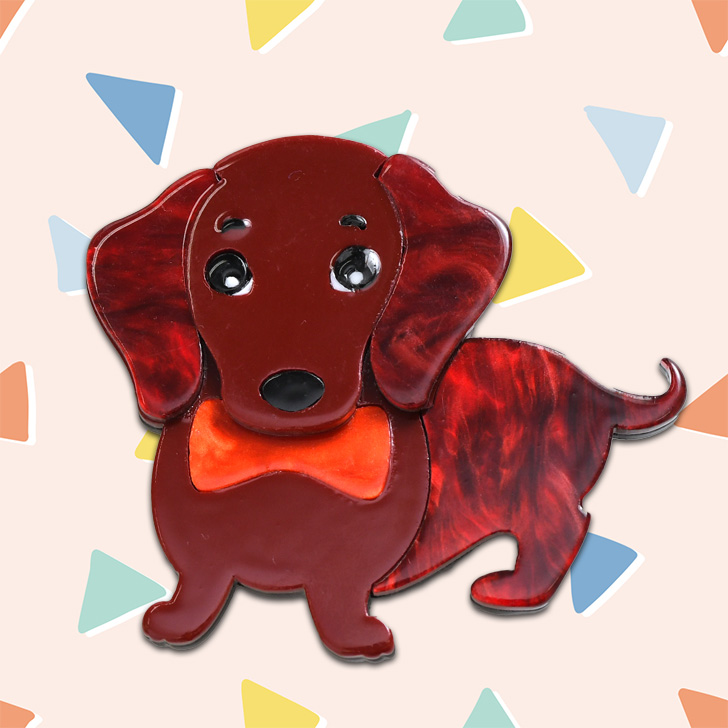 REAL STYLE ブローチ ピン 犬 ドッグ アクセサリー ジュエリー バッジ