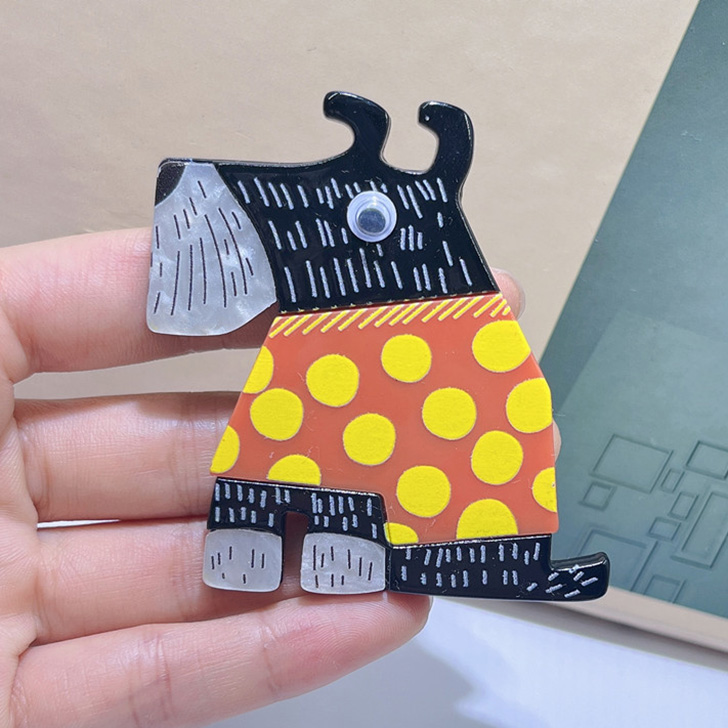 REAL STYLE ブローチ ピン 犬 ドッグ アクセサリー ジュエリー バッジ