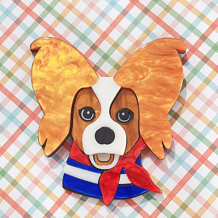 REAL STYLE ブローチ ピン 犬 ドッグ アクセサリー ジュエリー バッジ