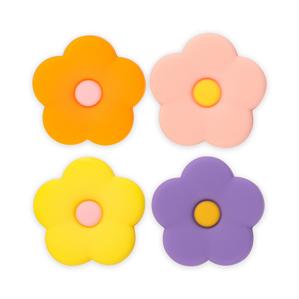 Switch スイッチ ジョイコン スティック カバー 4個セット フラワー 花