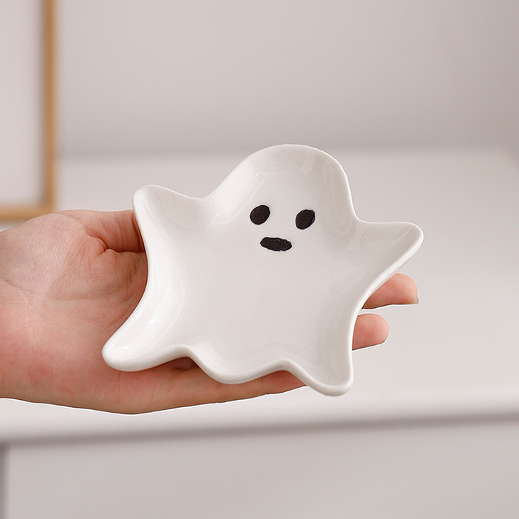 ハロウィン 飾り 2026 アクセサリートレイ トレー おばけ オバケ 陶器