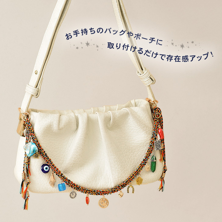 REAL STYLE ストラップ バッグチャーム レディース メンズ