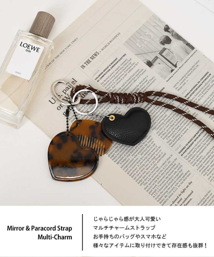 REAL STYLE ストラップ バッグチャーム パラコード レディース