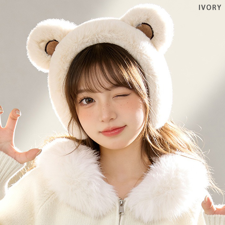 REAL STYLE イヤーマフ 防寒 耳当て 耳あて レディース イヤーマフラー