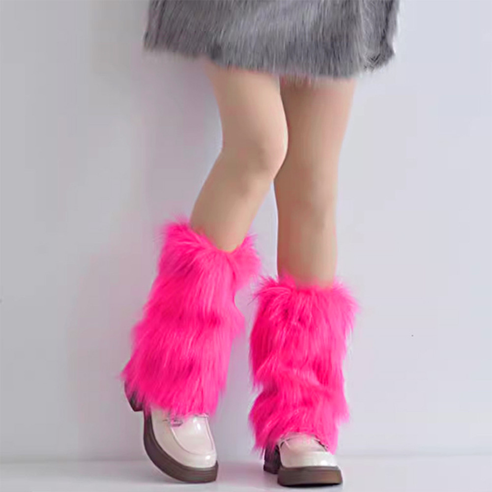 REAL STYLE レッグウォーマー レッグカバー 毛皮 ギャル ファー Y2K