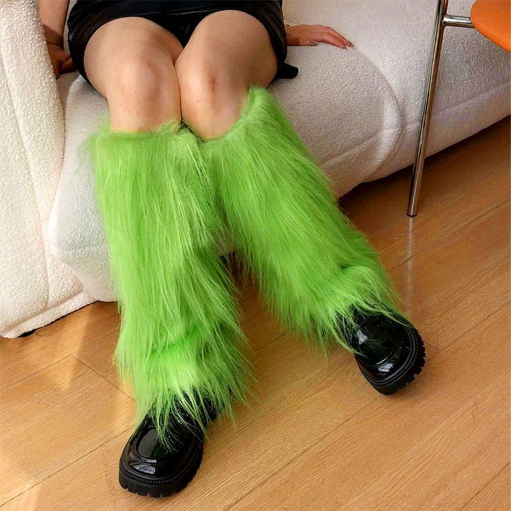 REAL STYLE レッグウォーマー レッグカバー 毛皮 ギャル ファー Y2K