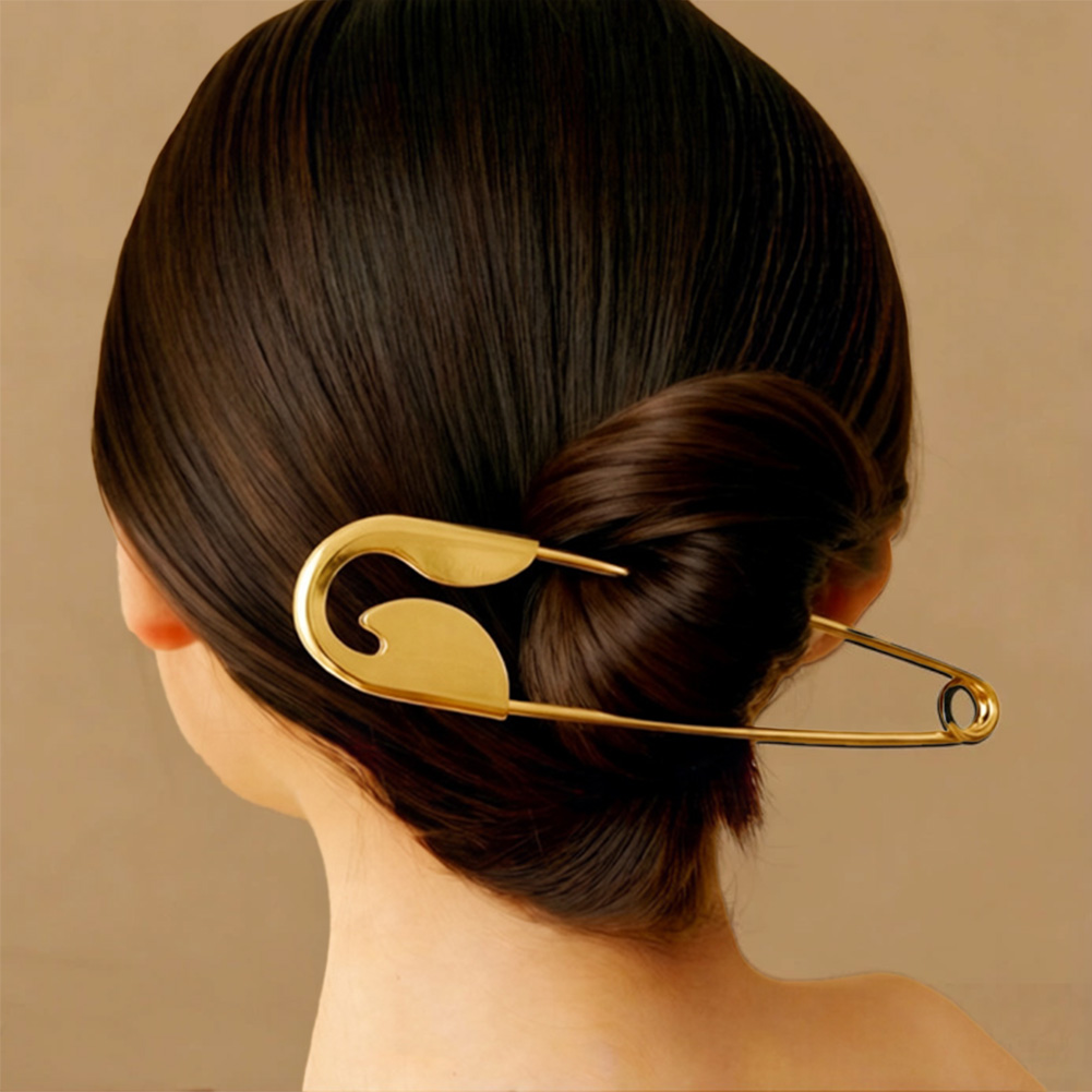 REAL STYLE ヘアピン おしゃれ ヘアアクセサリー 安全ピン型 ビッグ