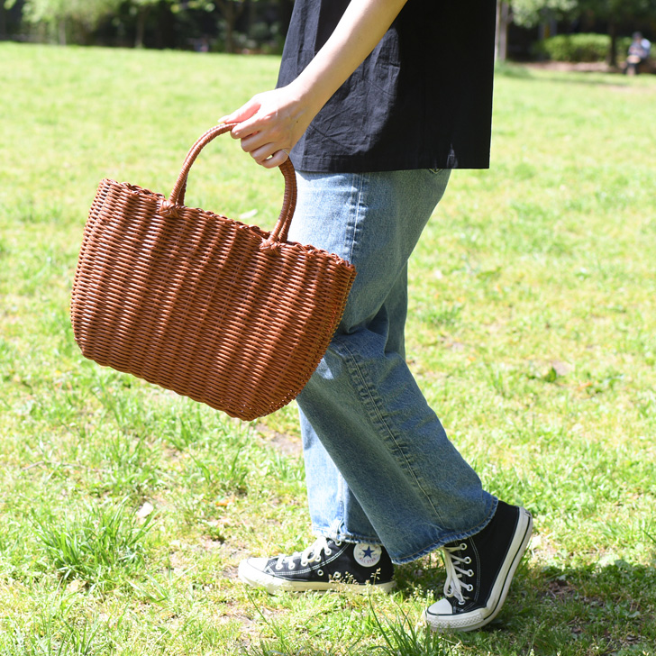 REAL STYLE（ファッション） かごバッグ ビニール カゴバッグ 籠