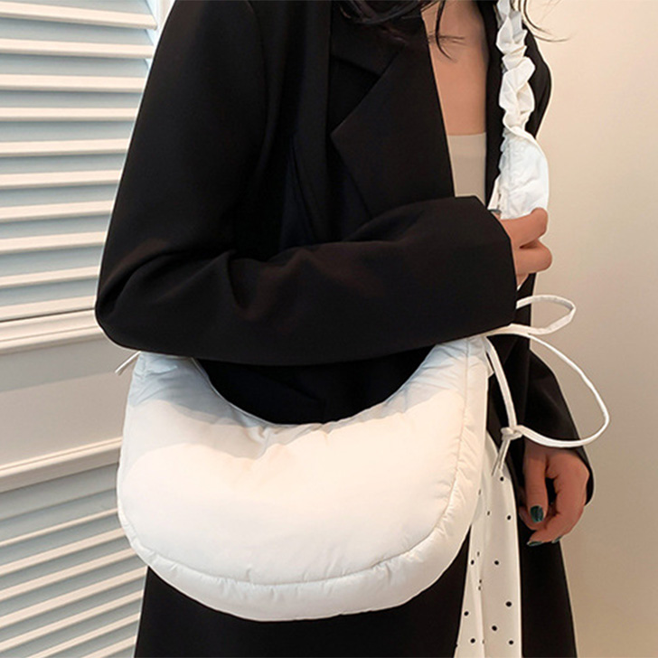 REAL STYLE ショルダーバッグ トート ハンドバッグ レディース パフ