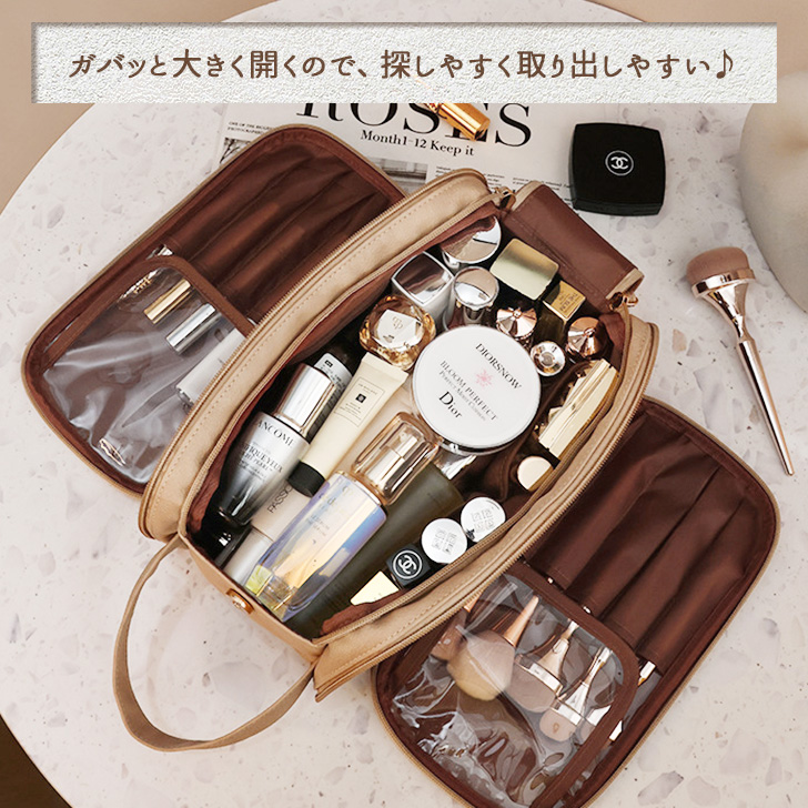 CLINIQUE クリニーク メイクバッグ トラベルポーチ大容量 メイクボックス 楽天市場】メイクボックス ミラー付き メイクボックス 鏡付き 大