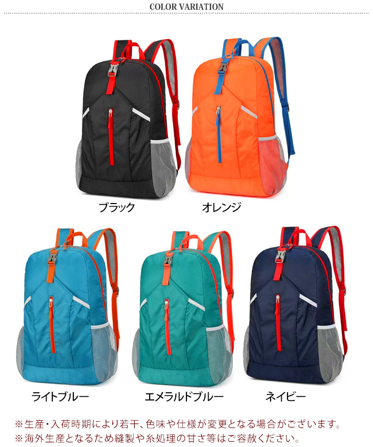 REAL STYLE リュック メンズ レディース 大容量 折りたたみ 携帯 軽量