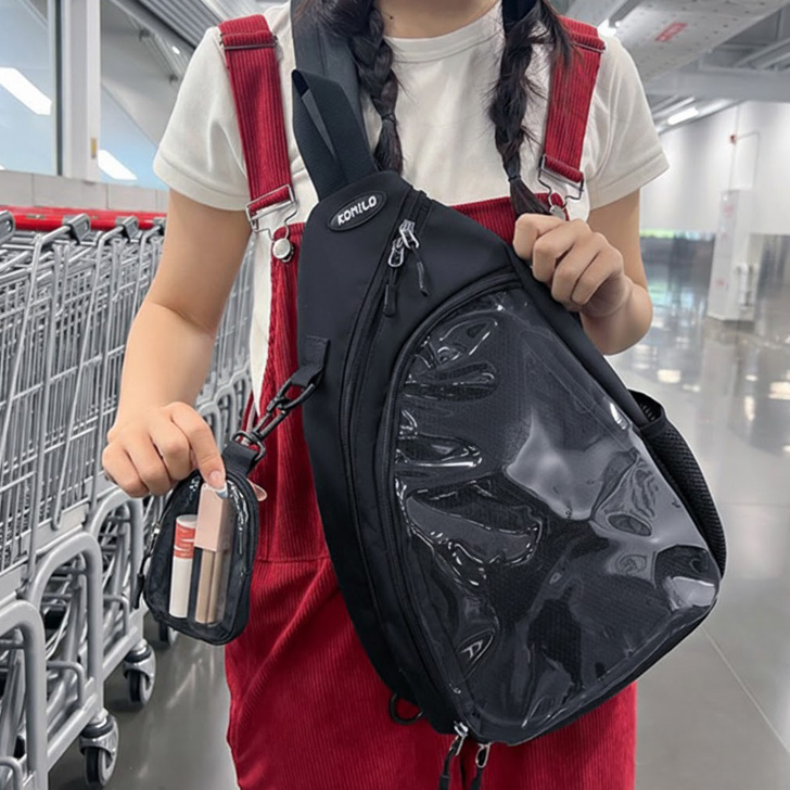 REAL STYLE 痛バッグ 痛バ ボディバッグ ショルダーバッグ メッシュ