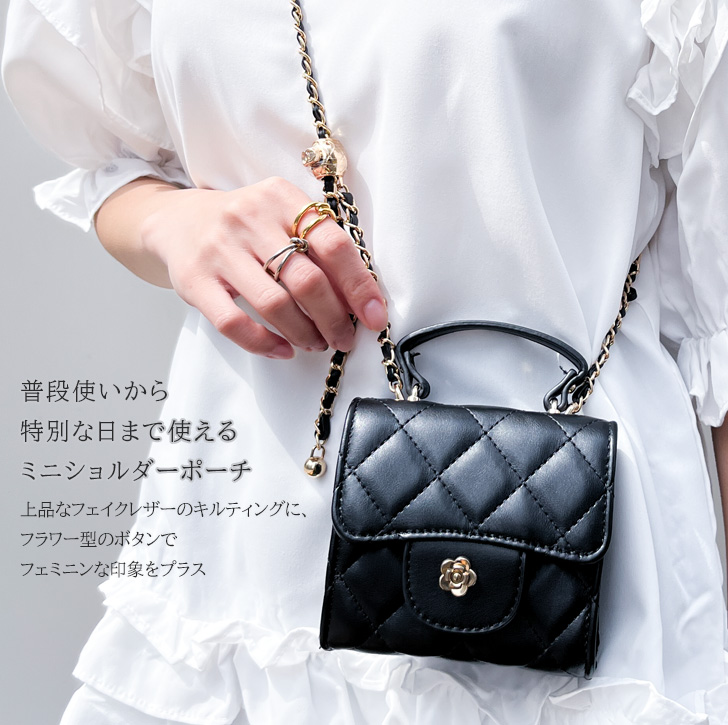レディース ショルダーバッグ ポーチ付き フェイクレザー REAL STYLE(ファッション) ショルダーバッグ ポーチ