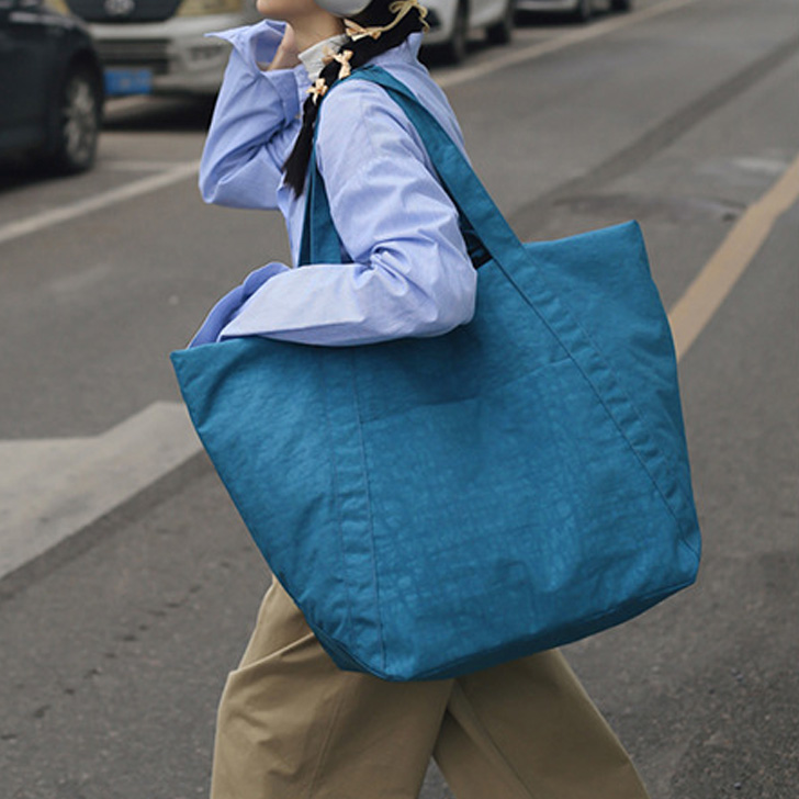 REAL STYLE トートバッグ 大容量 旅行 大きめ ナイロン 40L エコバッグ