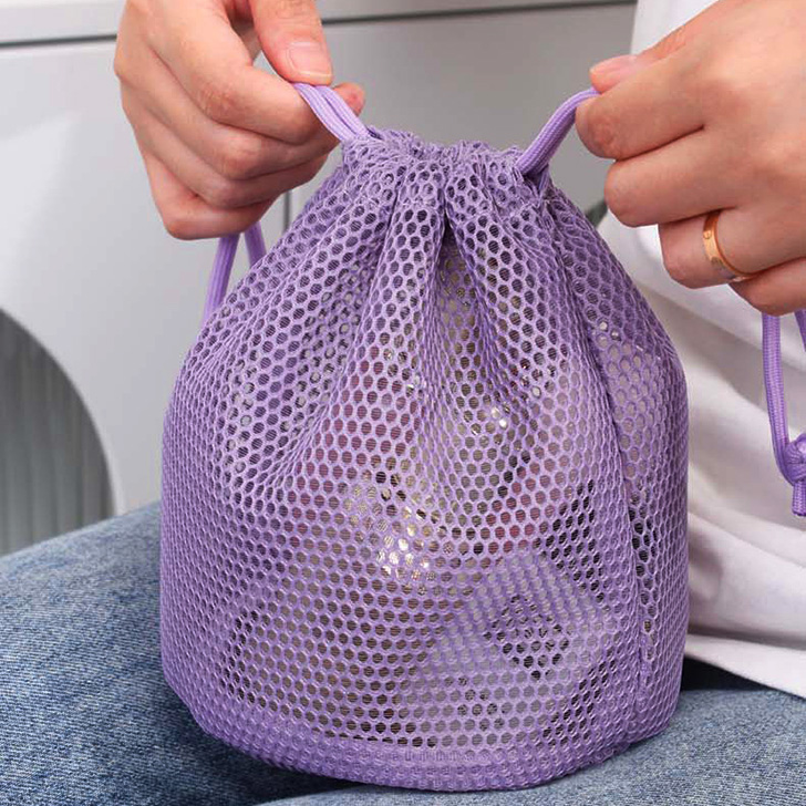 REAL STYLE ポーチ レディース 小物入れ メッシュポーチ 巾着ポーチ