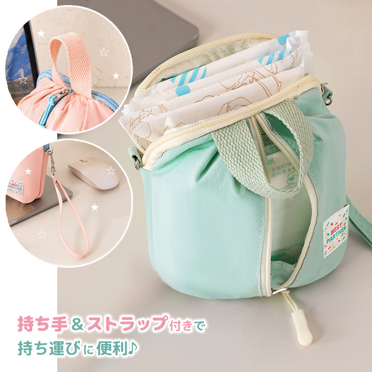 REAL STYLE サニタリーポーチ レディース エチケット ケース 生理用品