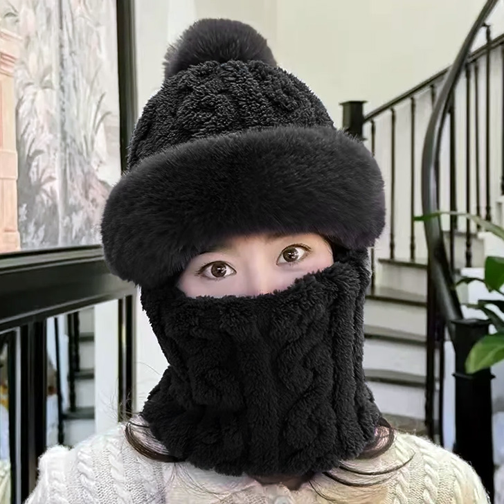 バラクラバ フードウォーマー ネックウォーマー ニット帽 帽子