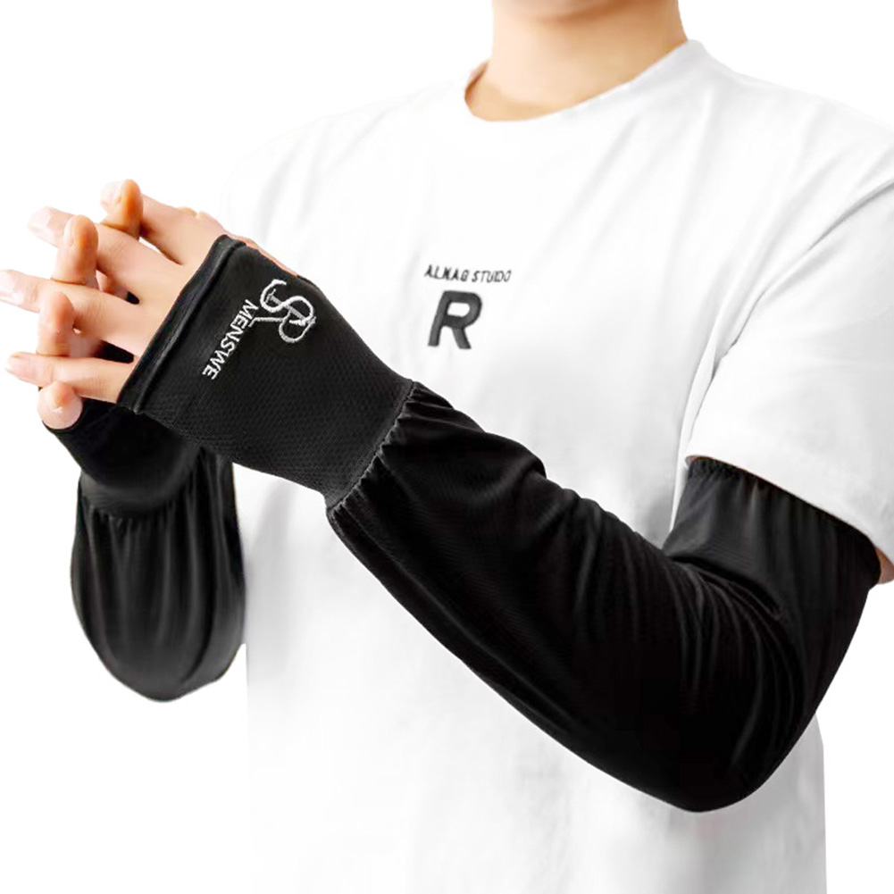 アームカバー メンズ UVケア 日焼け防止 スポーツ ロング ゴルフ 腕