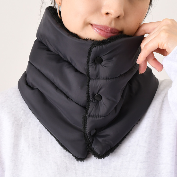 REAL STYLE（ファッション） ネックウォーマー ボタン スヌード