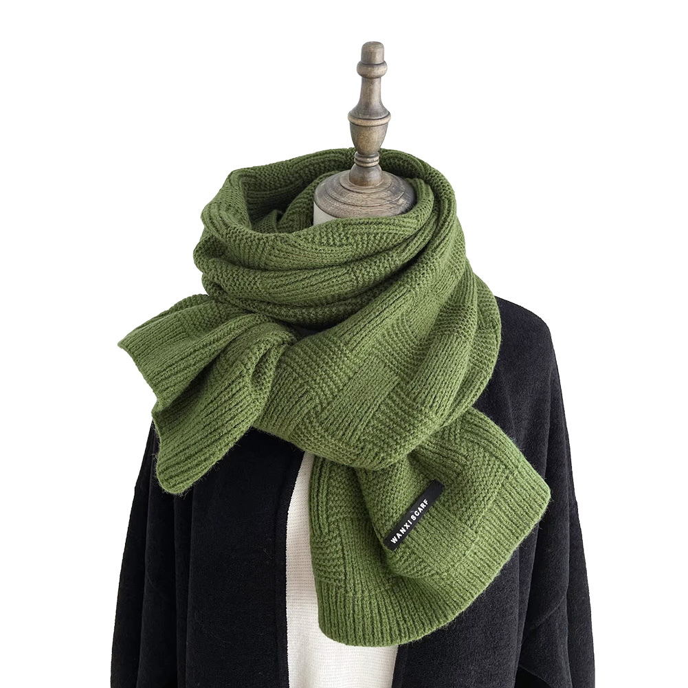 REAL STYLE マフラー レディース メンズ 小さめ ショート おしゃれ 赤