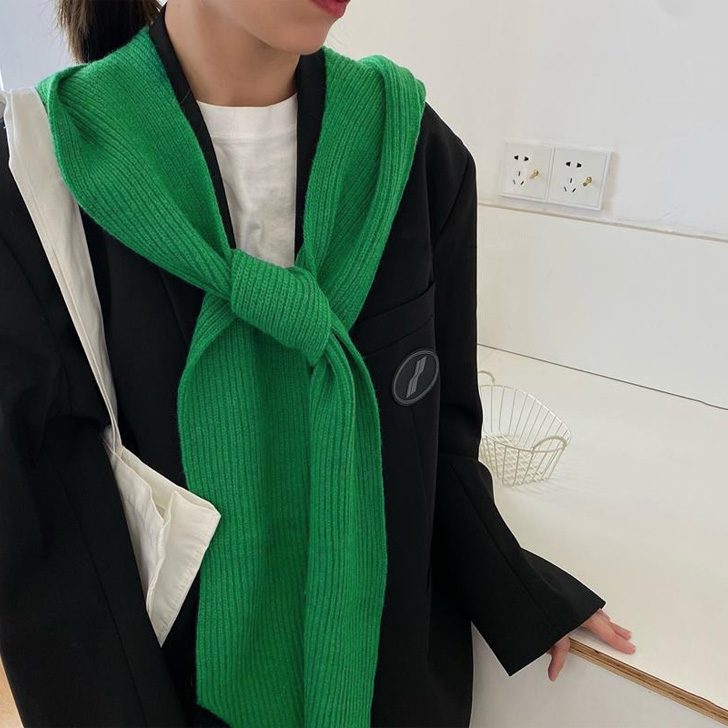 REAL STYLE マフラー ストール フード付き ネックウォーマー ショール