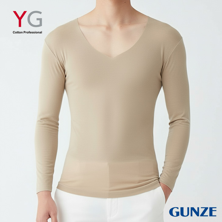 YG グンゼ GUNZE インナー メンズ 長袖 アンダーウェア 下着 肌着 吸湿
