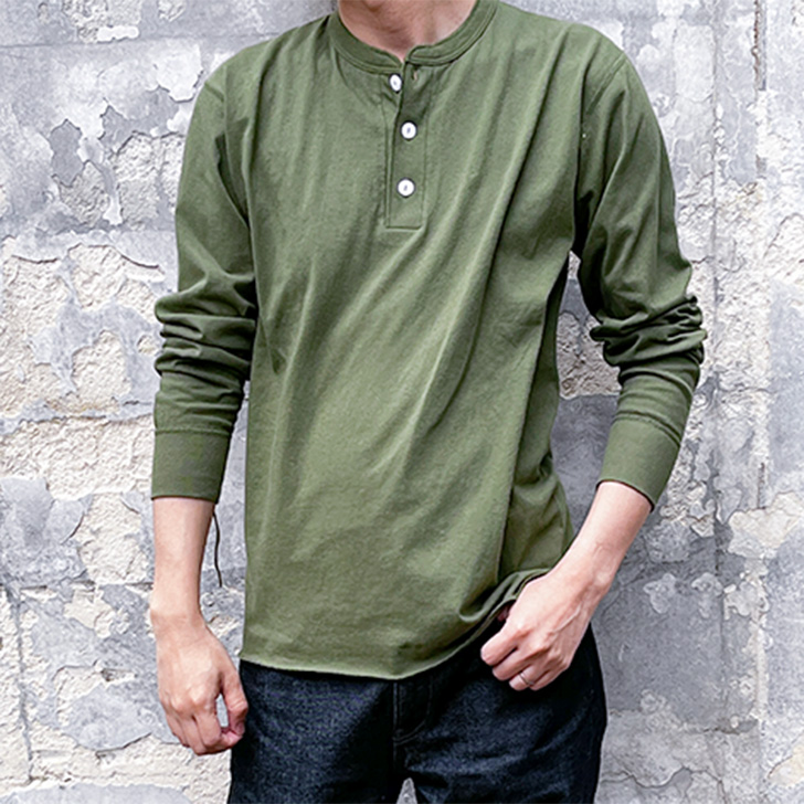 Healthknit（ヘルスニット） Healthknit Tシャツ 綿100％ 長袖 メンズ