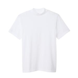 ヘインズ Hanes Tシャツ メンズ 半袖 モックネック ブランド HM1-X203 トップス 白...