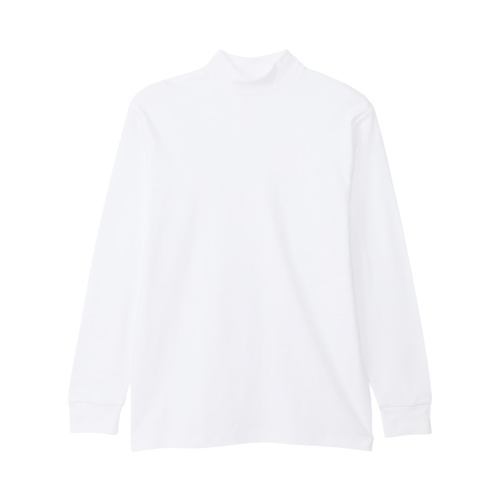 Hanes（ヘインズ） Hanes Tシャツ 長袖 綿 無地 ハイネック モック