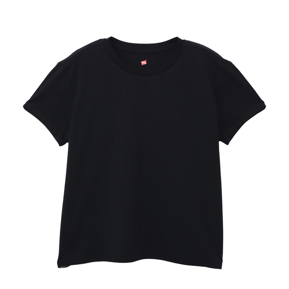 ヘインズ Hanes Tシャツ 半袖 レディース 接触冷感 ブランド 綿100％ トップス インナー コットン キャップスリーブ 白 黒 ホワイト ブラック 白Tee 無地｜ruckruck｜03