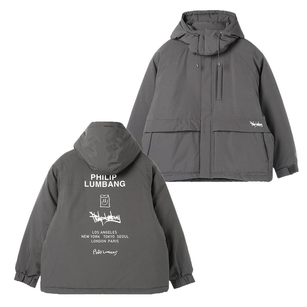 ほぼ新品　中綿ジャケット　PHILIP LUMBAN Philip Lumbang（フィリップランバン） 中綿ジャケット メンズ 大きい