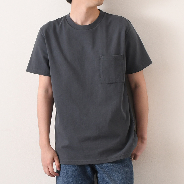 グッドウェア Goodwear Tシャツ メンズ レディース 半袖 綿100％ ブランド クルーネック ポケット 厚手 おしゃれ かっこいい 白T 大きいサイズ 無地 スポーツ 白｜ruckruck｜04