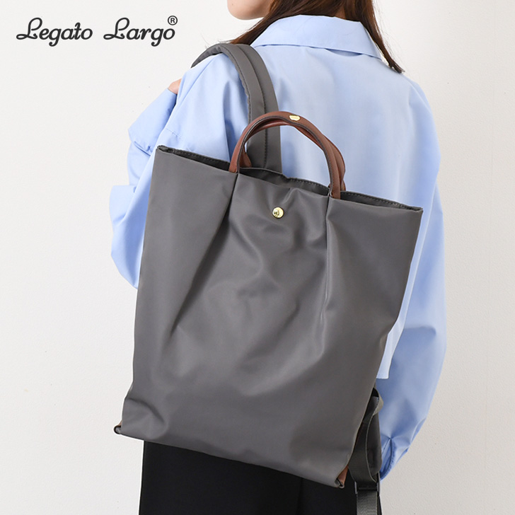 【色: グレー】[レガートラルゴ] リュック A4 撥水/肩楽/多収納/PC収納 Legato Largo（レガートラルゴ） リュック 肩楽 PC収納 撥水 A4 大人