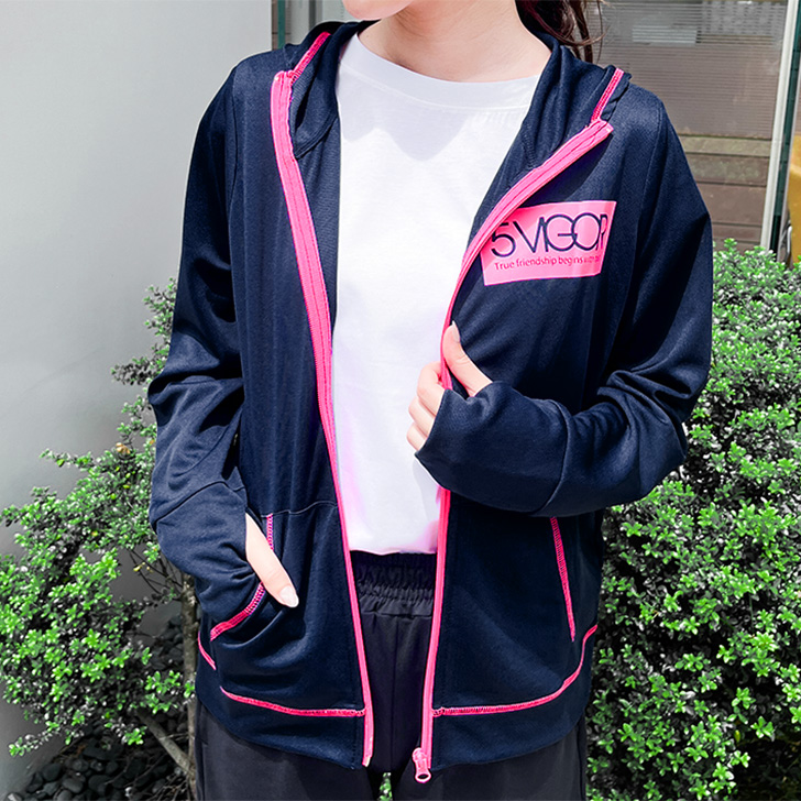 REAL STYLE パーカー レディース 夏 秋 吸汗速乾 接触冷感 長袖 涼しい