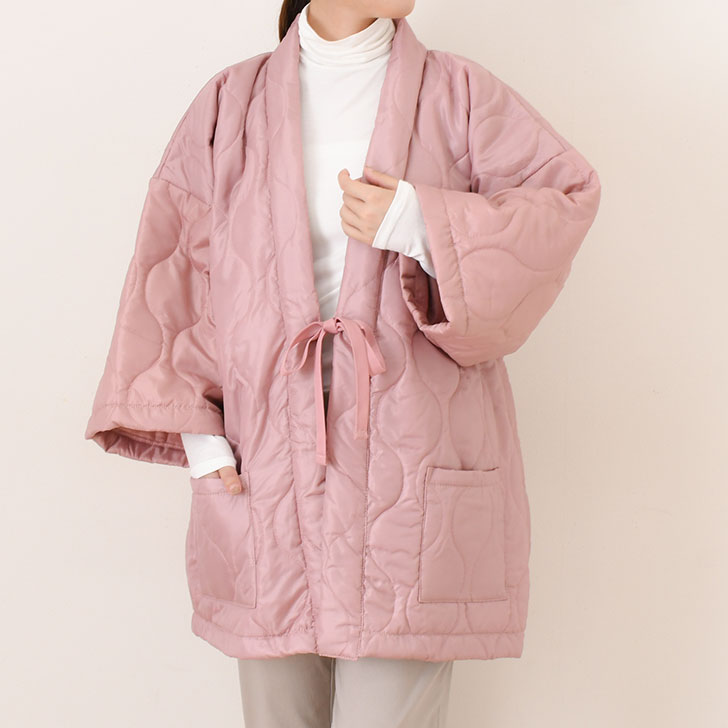 REAL STYLE はんてん 長袖 レディース メンズ やっこ 薄手 中綿 防寒 