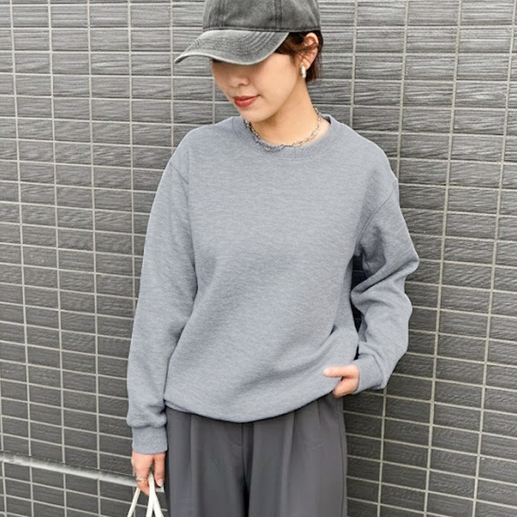 REAL STYLE スウェット レディース メンズ 無地 秋 冬 トレーナー