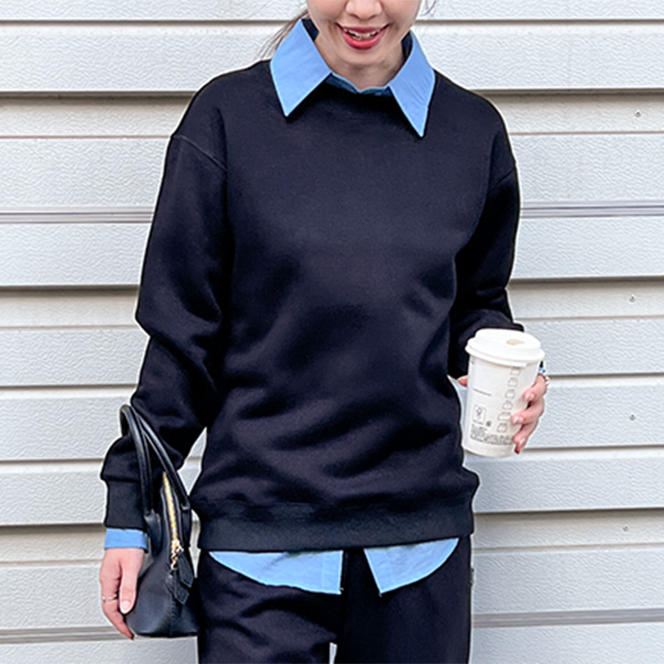 REAL STYLE スウェット レディース メンズ 無地 秋 冬 トレーナー