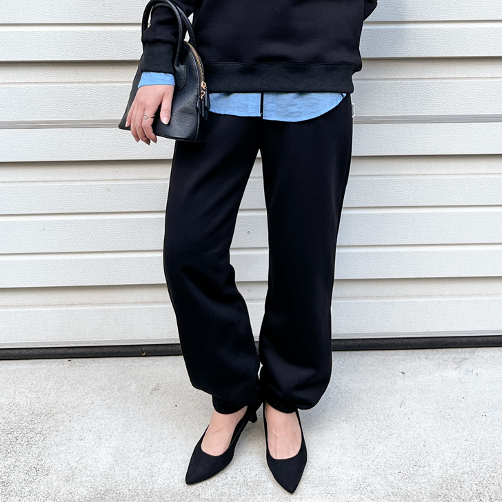 REAL STYLE ジョガーパンツ スウェット レディース メンズ 無地 秋 冬