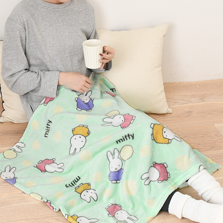 Miffy（ミッフィー） ブランケット おしゃれ ひざ掛け 大判 暖かい