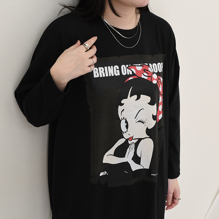 BETTY BOOP（ベティ ブープ） ベティちゃん Tシャツ レディース 長袖