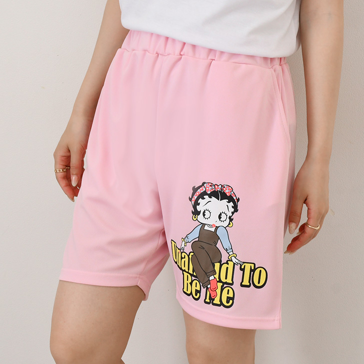 BETTY BOOP（ベティ ブープ） ハーフパンツ 涼しい 夏 ドライメッシュ
