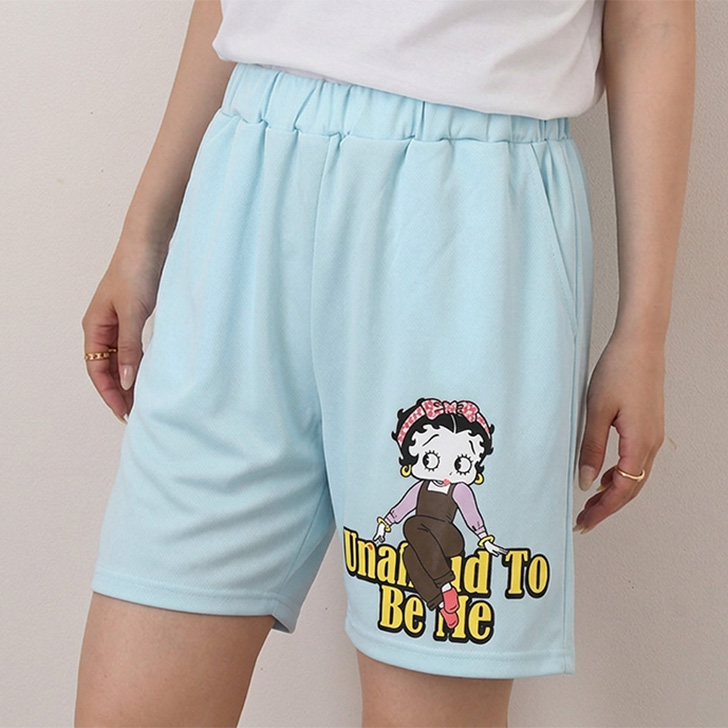 BETTY BOOP（ベティ ブープ） ハーフパンツ 涼しい 夏 ドライメッシュ