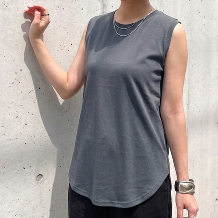 REAL STYLE タンクトップ トップス カットソー レディース 