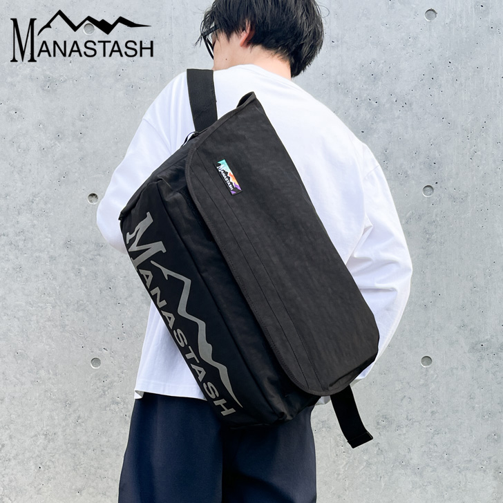 MANASTASH（マナスタッシュ） ショルダーバッグ メンズ 20L 大きめ 大