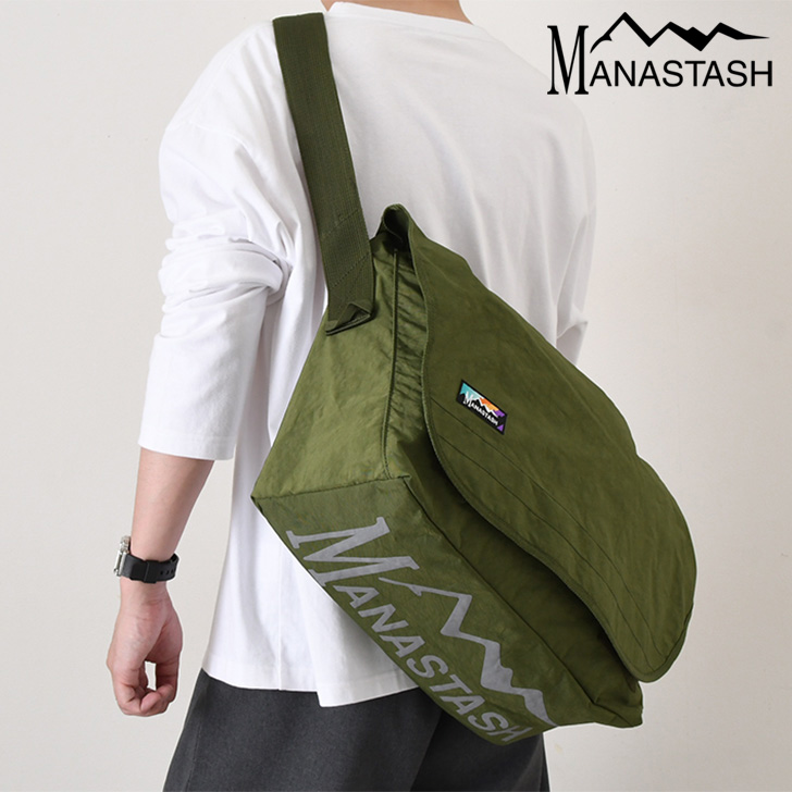 MANASTASH（マナスタッシュ） ショルダーバッグ メンズ 20L 大きめ 大
