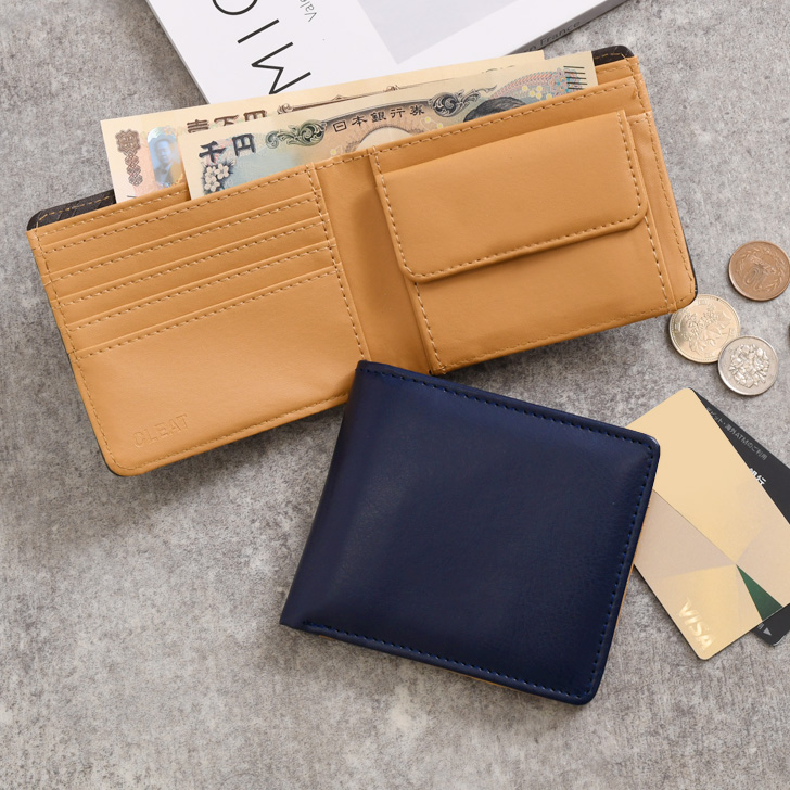 REAL STYLE 財布 メンズ 二つ折り 小銭入れあり 札入れ 小銭入れ